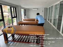 Giường gỗ massage H01 HTMED